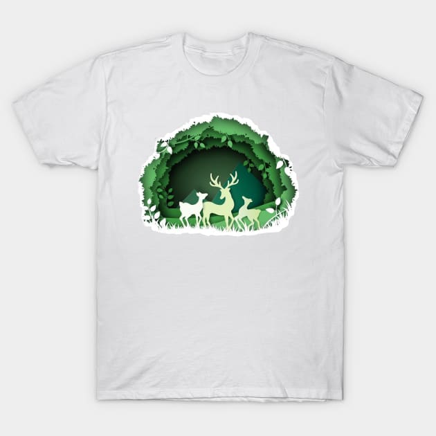 deer back to nature T-Shirt by donttelltheliberals